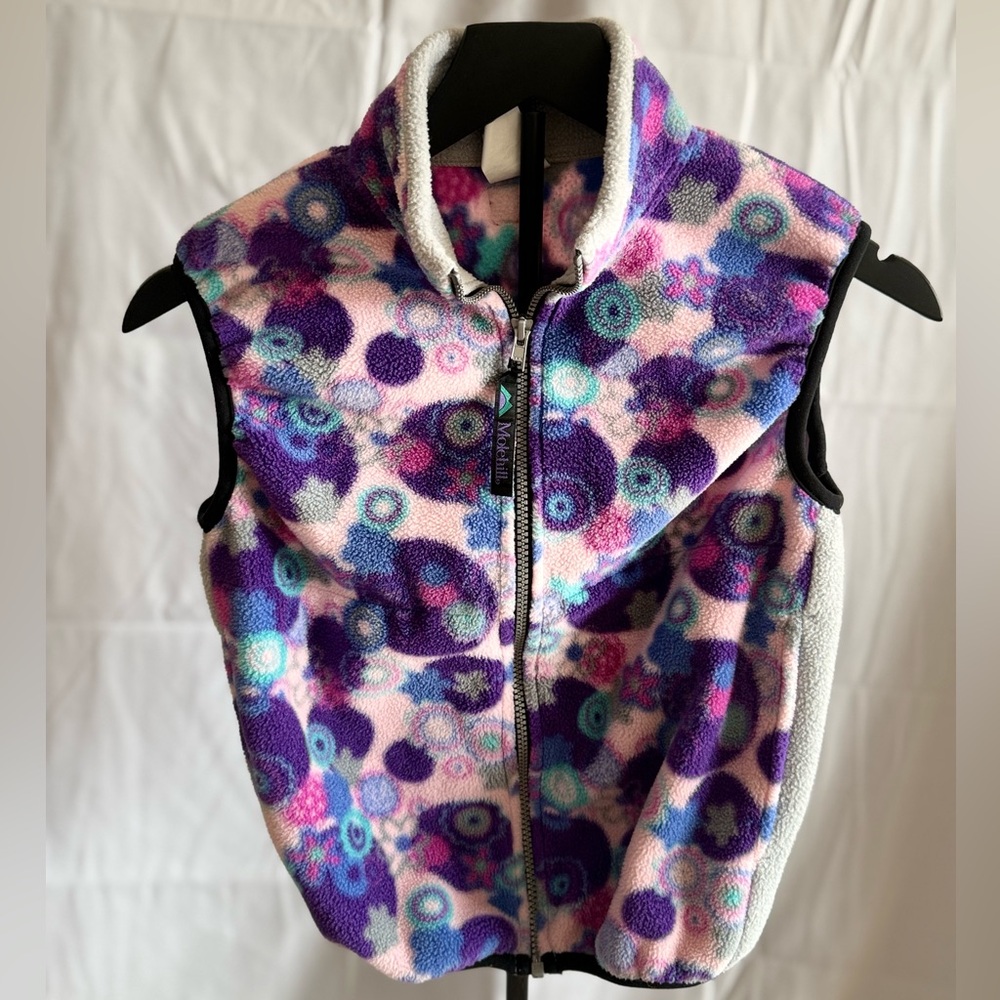 Colorful Kids Vest with Purple and Pink Patterns